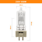 230V 650W Fotoğraf Video Işığı Film ve Televizyon Sahne Işığı Tungsten Halojen Sıcak Işık