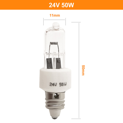 24v 50w E11 Halojen Ampul Lamba Tek Delikli Soğuk Işık Ameliyathane