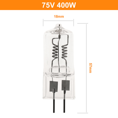 75V 400 Watt Halojen Ampul Tek Uçlu GX6.35 Orta Yüksek Gerilim
