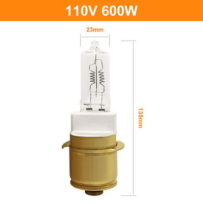 110V 600 Watt Halojen Ampul, Araba Kuyruk Lambası Lokomotif Kuvars Halojen Farlar için P40s/41