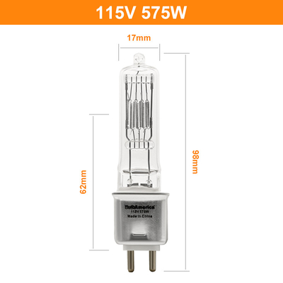 230v 115V 575w Halojen Lamba Ampulleri G9.5 Sahne Filmi ve Televizyonu