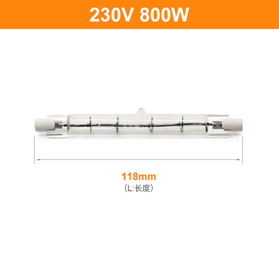 230V 800W R7s Halojen Ampul 118mm Kısılabilir Çift Uçlu Lineer Halojen Lamba