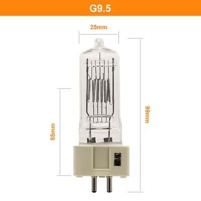 230V 1000W Deniz Arama Halojen Lamba Ampulü G9.5 GX9.5 GY9.5 G22 3200K