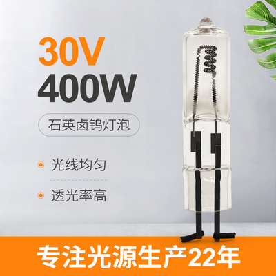 30V 400 Watt Quartz Halojen Ampul 2 Pinli Aydınlatma Göstergesi