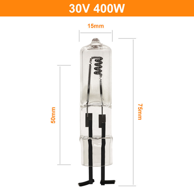 30V 400 Watt Quartz Halojen Ampul 2 Pinli Aydınlatma Göstergesi