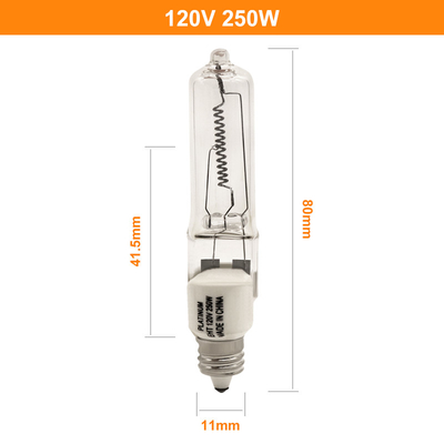 Mini Can E11 120v 250 Watt Kuvars Lamba Kısılabilir Halojen Ampuller