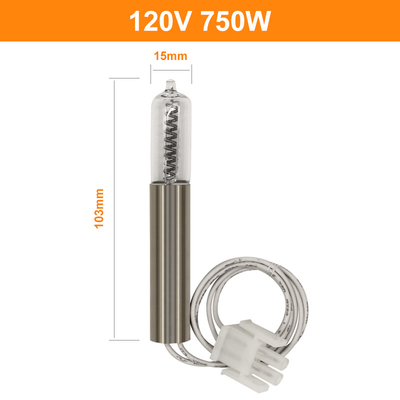G9.5 Kuvars Kızılötesi Ampul Kuvars Tungsten Halojen Ampuller 750w 120V
