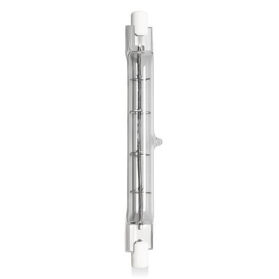 230V 800W R7s Ampul 118mm Kısılabilir Halojen Fotoğraf Optik Lamba Direği Brülör Veranda Kırmızı Isıtıcı