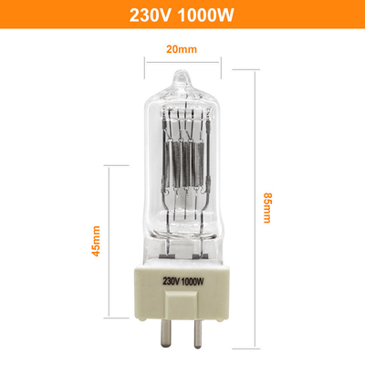 230V 1000w Kuvars Halojen Işık GY9 5 Deniz Projektör Ampulleri 85mm