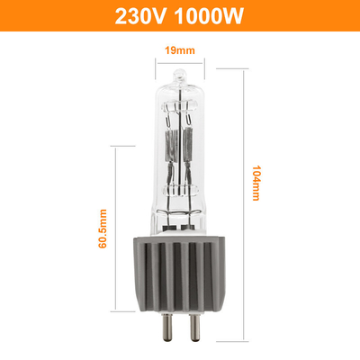 G9.5 2 Pinli Halojen Ampul Lamba 230V 1000W Studio Tek Uçlu 250h