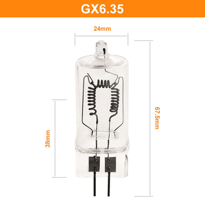 230V 1000W GX6.35 Ampul Projektör Lambası Fotoğraf Meşalesi 3300k 15h 67.5mm Eğlence