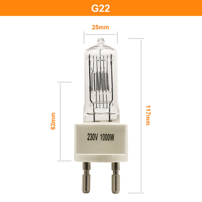 Tek Uçlu Halojen Ekran Optik Lambası 3200k 230V 1000 Watt G9.5