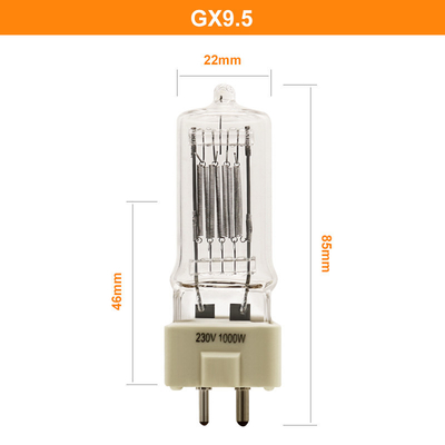 230V 1000W GX9.5 Kuvars Halojen Ampuller Uyumlu Sylvania Foto Optik Lamba