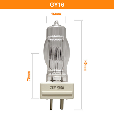 Osram 64788 CP/72 FTM için GY16 2000w Tek Uçlu Halojen Lamba 230v