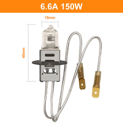 6.6A 150 Watt Kuvars Halojen Ampul Lümen 2400lm PK30d JIF J1/83 Erkek Dişi Konnektör Hava Alanı