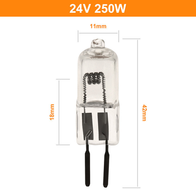 24v 150w 250W Kuvars İyot Lamba Lümen Yüksek Cerrahi Tungsten Halojen Projektör Lambası