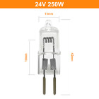 24 V 250 W Alçak Gerilim Halojen lamba yuvası Kristal Lamba Pin Ampul Projektör Makinesi Aracı Cerrahi Gölgesiz Halojen Ampul