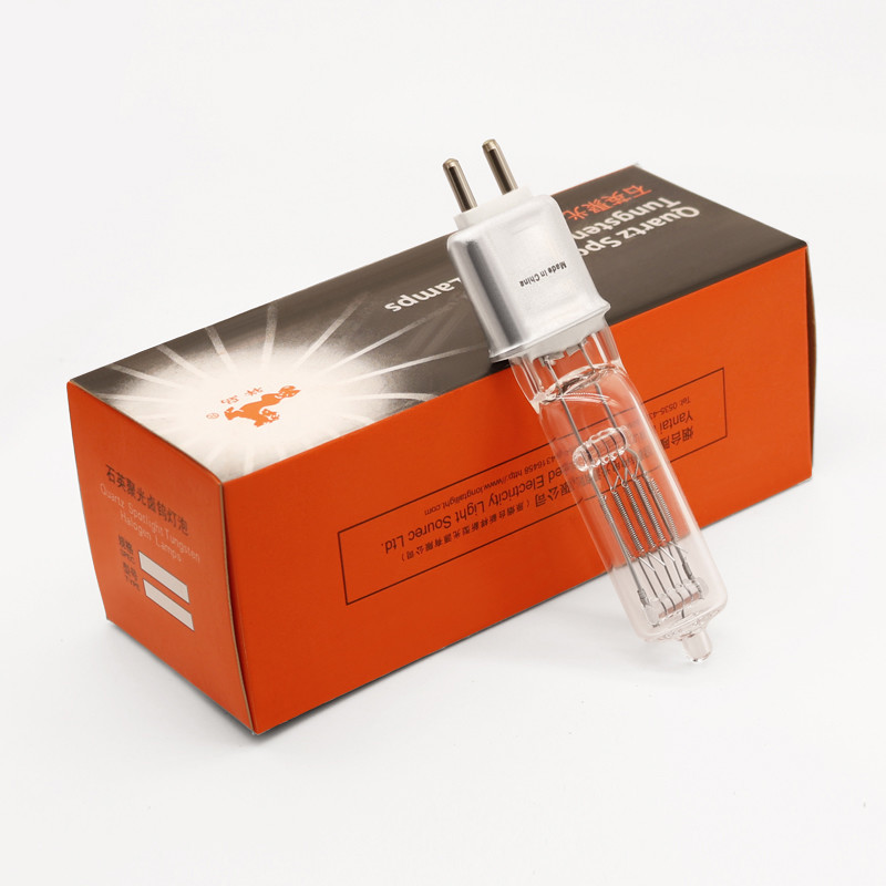 Küçük Kuvars Ampul 1000w 230v Halojen Ampul Lamba GX9.5 2000h 3200k 98mm