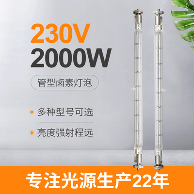 230V 2000W Tungsten Çift Uçlu Lineer Halojen Lamba Ticari 215mm Talepler